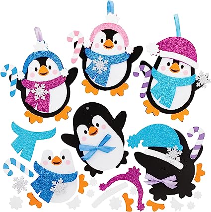 Baker Ross FE788 Penguin Mix and Match Decoration  Pack of 8 RRP 10.14 CLEARANCE XL 6.99