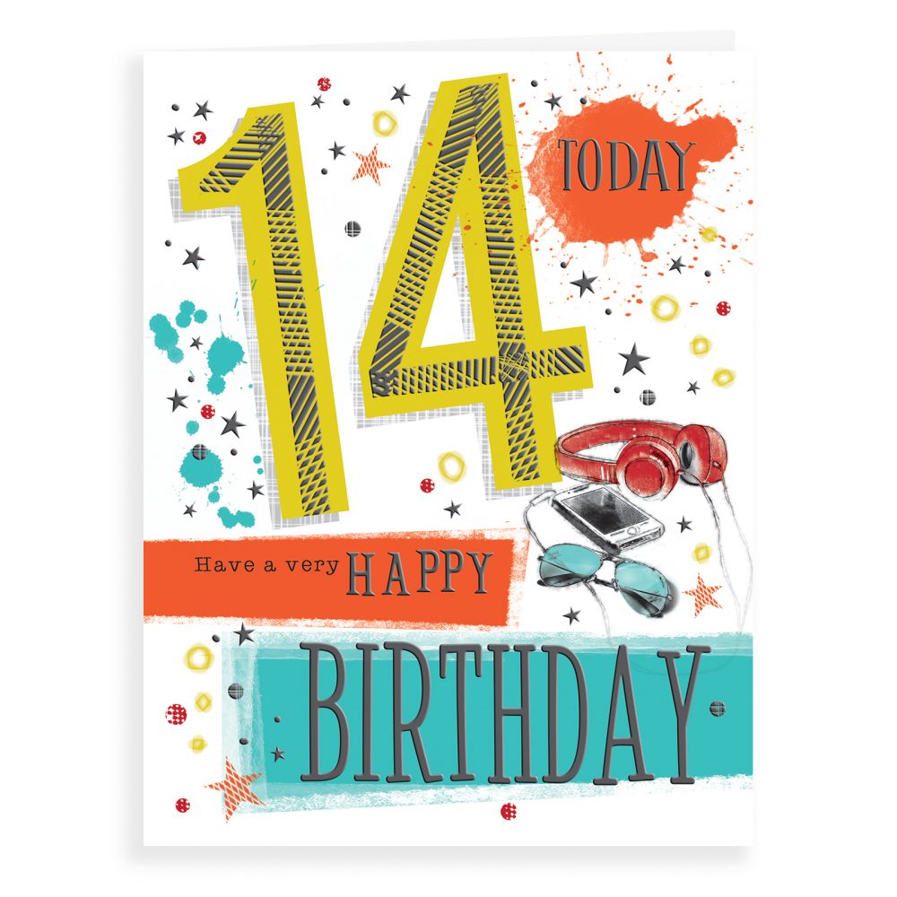 Goldmark Publishing Birthday Card Age 14 RRP 1.99 CLEARANCE XL 1.50