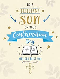 Sloane Graphics Religious Card Confirmation Son RRP 3.10 CLEARANCE XL 1.49
