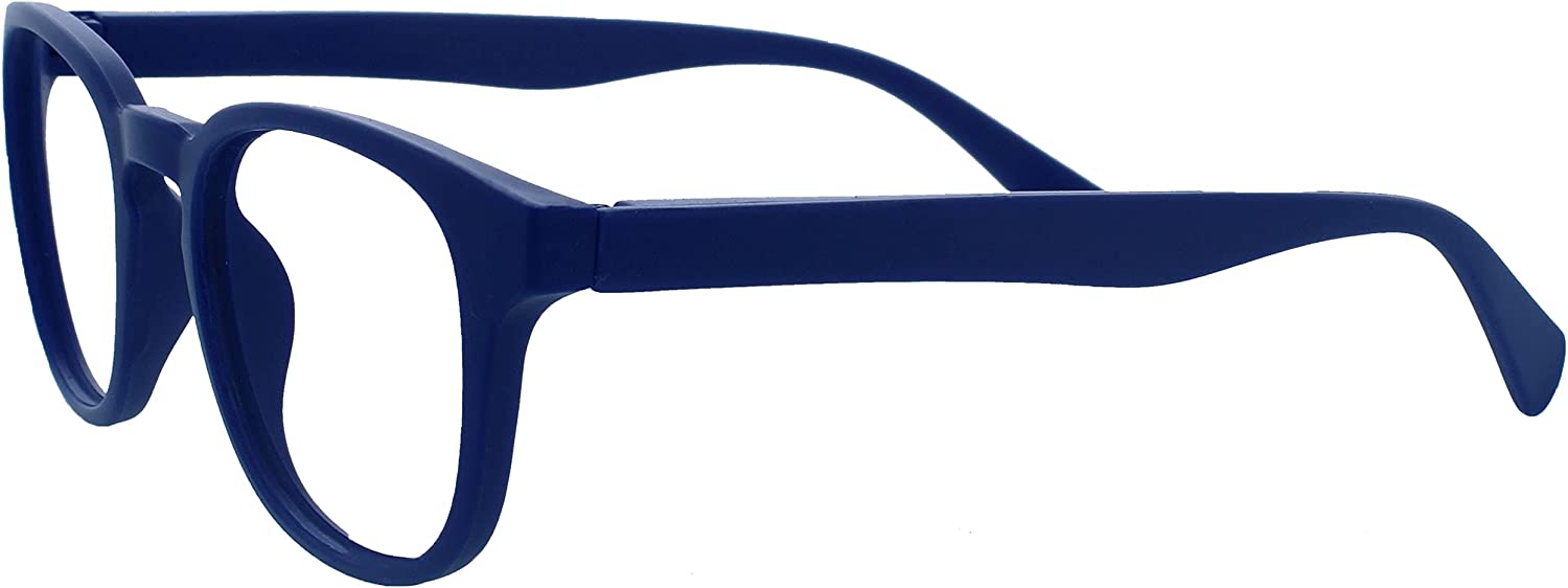 Opulize Matt Blue Plastic Reading Glasses +2.00 Strength RRP 2.50 CLEARANCE XL 1.99