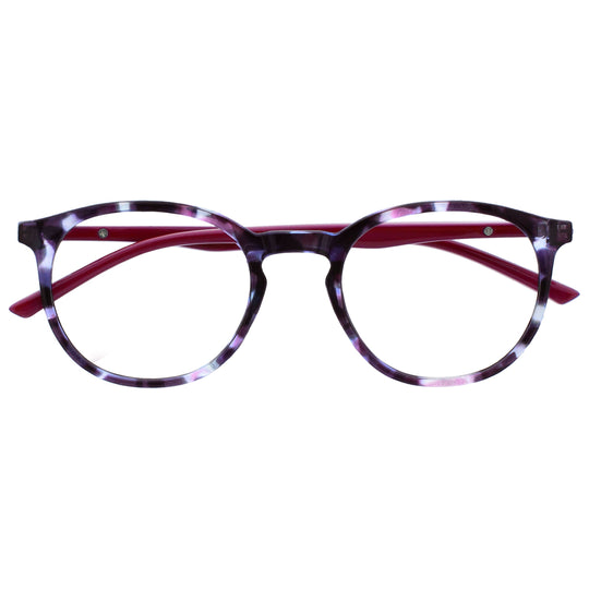 Opulize MET Glasses Large Round Black Purple Grey M60 RRP 8.50 CLEARANCE XL 5.99
