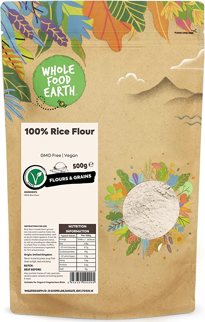 Wholefood Earth 100% Rice Flour RRP 3.10 CLEARANCE XL 99p