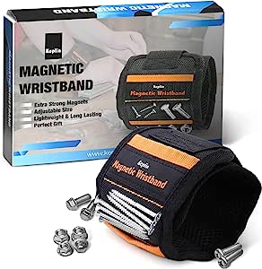 KEPLIN Magnetic Wristband Tool Wrist Magnet Holder for Screws Nails Drill Bits RRP 5.99 CLEARANCE XL 4.99