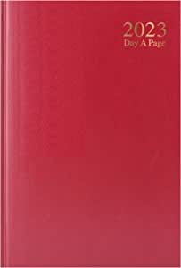 Martello A4 Page a Day Diary 2023 Red RRP 7.78 CLEARANCE XL 3.99