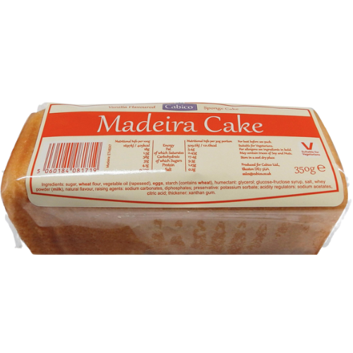 Cabico Madeira Cake 350g (July - Aug 23) RRP 1.99 CLEARANCE XL 89p or 2 for 1.50