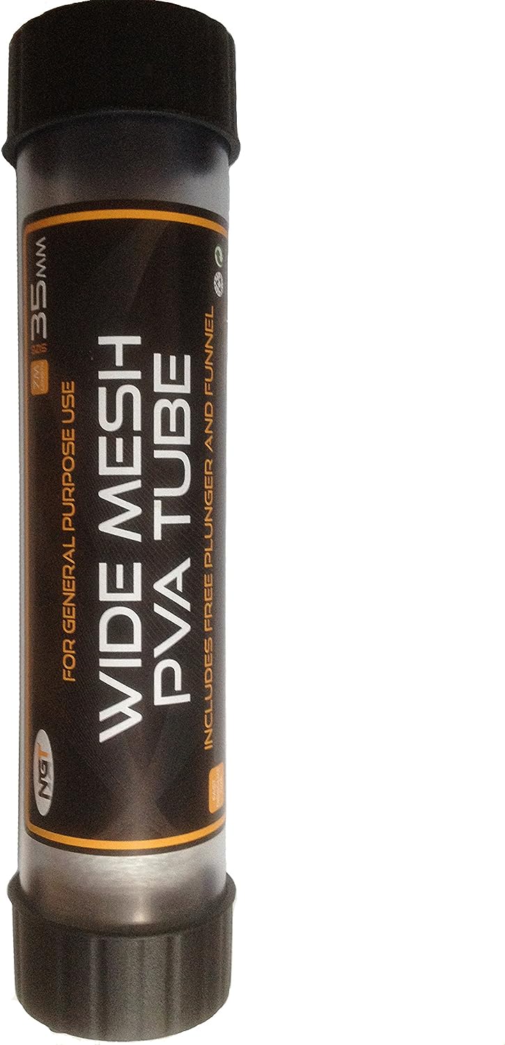NGT Wide Tube Pva Mesh with Plunger Black 7 m x 35 mm RRP 9.88 CLEARANCE XL 7.99