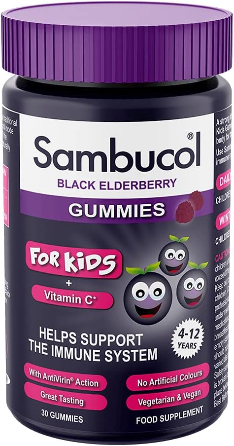 Sambucol Black Elderberry Gummies Kids 30 Gummies RRP 10.38 CLEARANCE XL 2.99 or 2 for 5