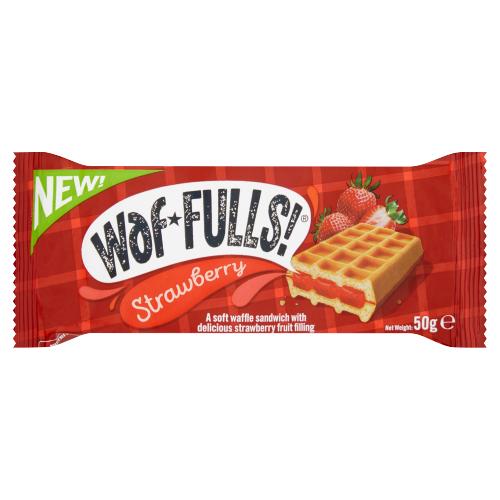 Waffulls! Strawberry 50g (Aug 23 - Jan 24) RRP 1 CLEARANCE XL 59p or 2 for 1