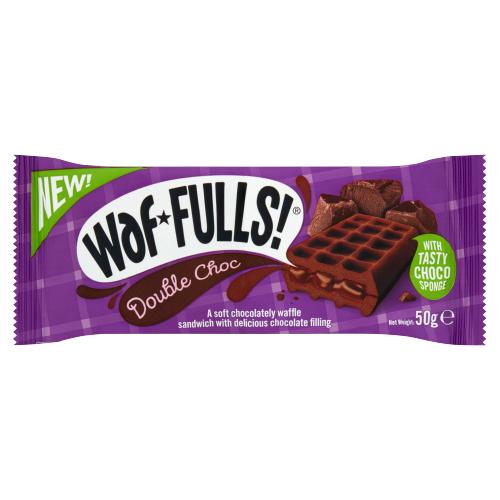 Waffulls! Double Chocolate 50g (Dec 23) RRP 1 CLEARANCE XL 59p or 2 for 1