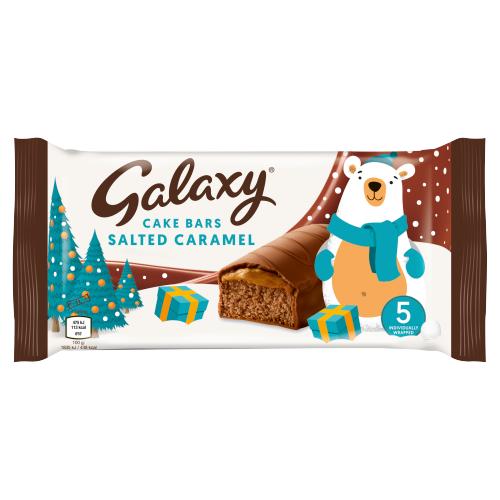Galaxy Salted Caramel 5 Cake Bars RRP 1.50 CLEARANCE XL 89p or 2 for 1.50