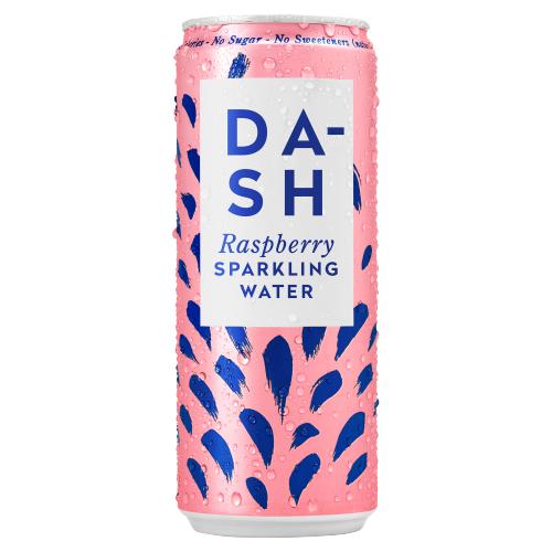 Dash Raspberry Infused Sparkling Water 330ml RRP 1.30 CLEARANCE XL 99p