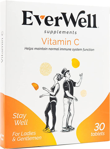Everwell Supplements Vitamin C 30 Capsules (Aug 23) RRP 3.99 CLEARANCE XL 39p or 3 for 99p