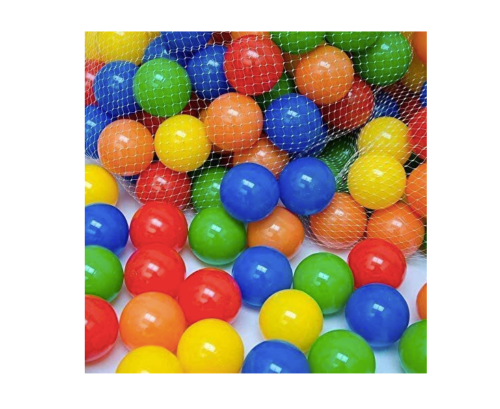 Deidentified 100pc Multi-coloured Plastic Balls For Kids' Ball Pits RRP 9.99 CLEARANCE XL 6.99
