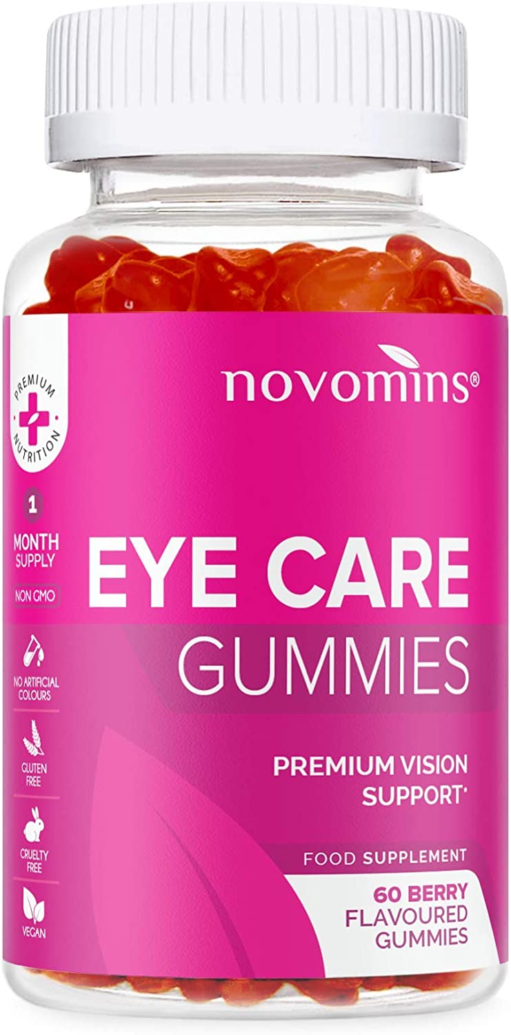 Novomins 60 Berry Flavoured Eye Care Gummies Premium Vision Support RRP 14.99 CLEARANCE XL 4.99