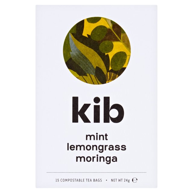 Kib Tea Mint Lemongrass Moringa 15 Tea Bags RRP 4 CLEARANCE XL 2.99