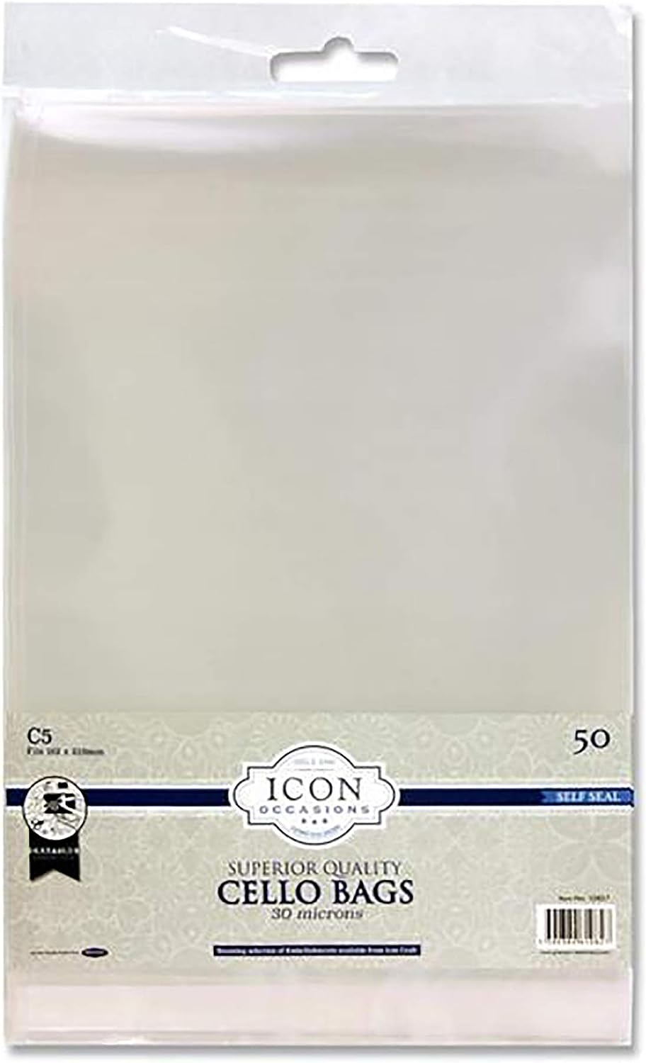 Premier Stationery Icon C5 Self Seal Cello Bags Pack of 50 RRP 4.50 CLEARANCE XL 3.99
