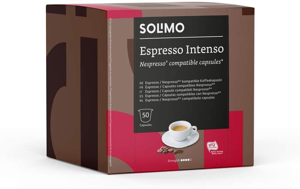 Solimo Nespresso Compatible Espresso Intenso 50 Coffee Capsules RRP 4.99 CLEARANCE XL 2.99 or 2 for 5
