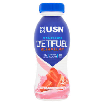USN Ready-To-Drink Dietfuel Ultralean Strawberry Flavour 310ml RRP 2.50 CLEARANCE XL 1
