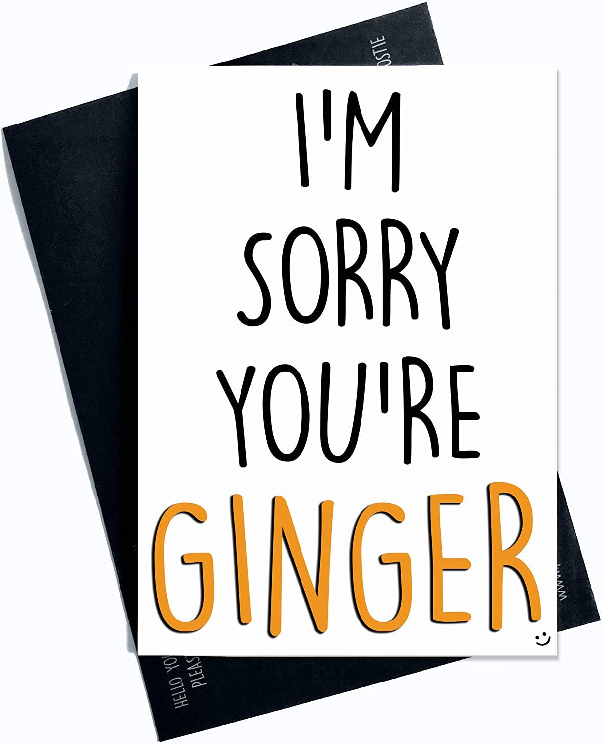 Peachy Cards ''I'm Sorry You're Ginger'' Card RRP 3 CLEARANCE XL 2.50