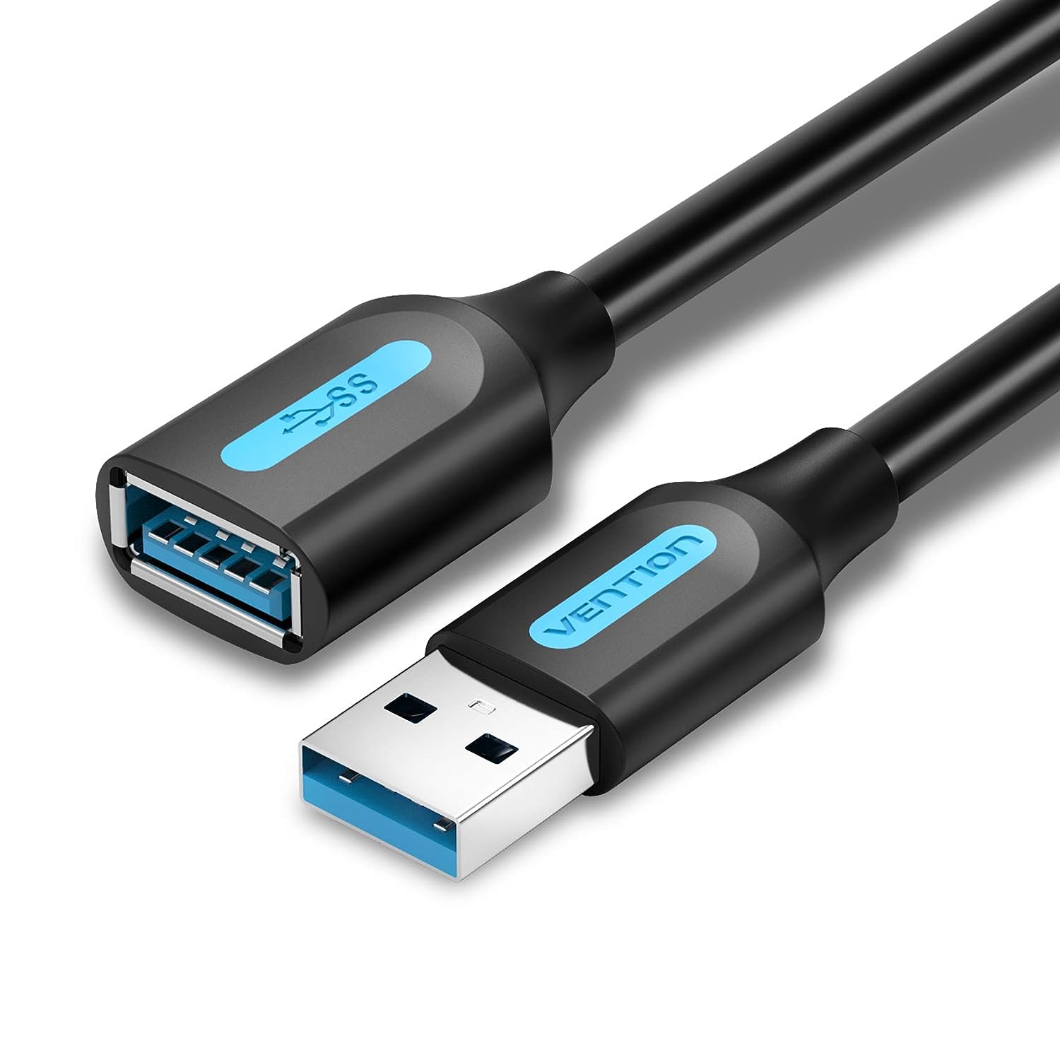 VentionCable Extension Cable USB 3.0 A Male - Female 0.5m Black RRP 5.99 CLEARANCE XL 4.99