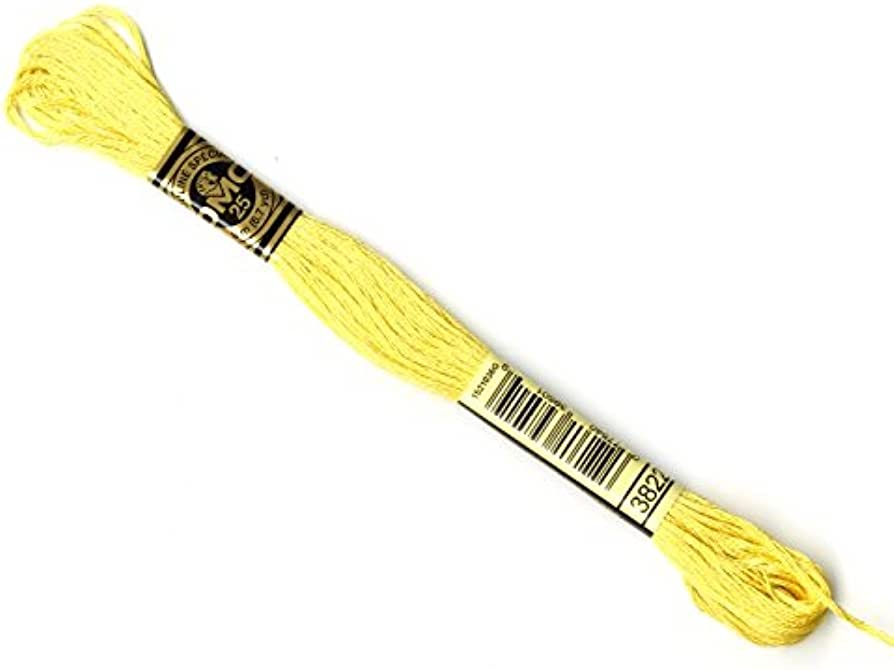 The Urban Store Embroidery Thread Light Straw Yellow DMC 3822 RRP 1.40 CLEARANCE XL 99p