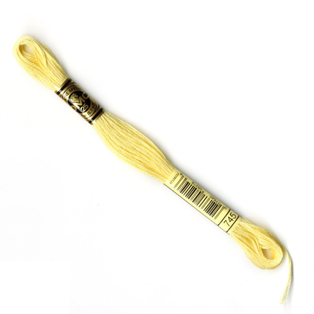 The Urban Store Embroidery Thread Light Pale Yellow DMC 745 RRP 1.40 CLEARANCE XL 99p