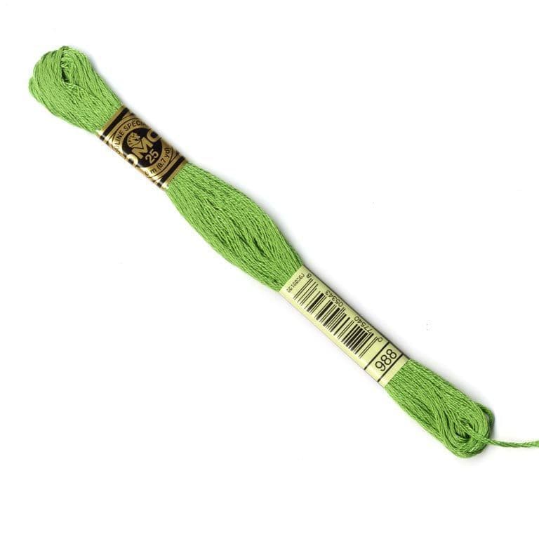 The Urban Store Embroidery Thread Medium Forest Green DMC 988 RRP 1.40 CLEARANCE XL 99p