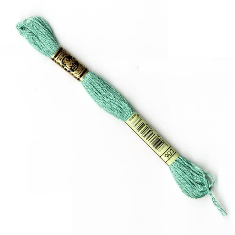The Urban Store Embroidery Thread Very Light Aquamarine DMC 993 RRP 1.40 CLEARANCE XL 99p