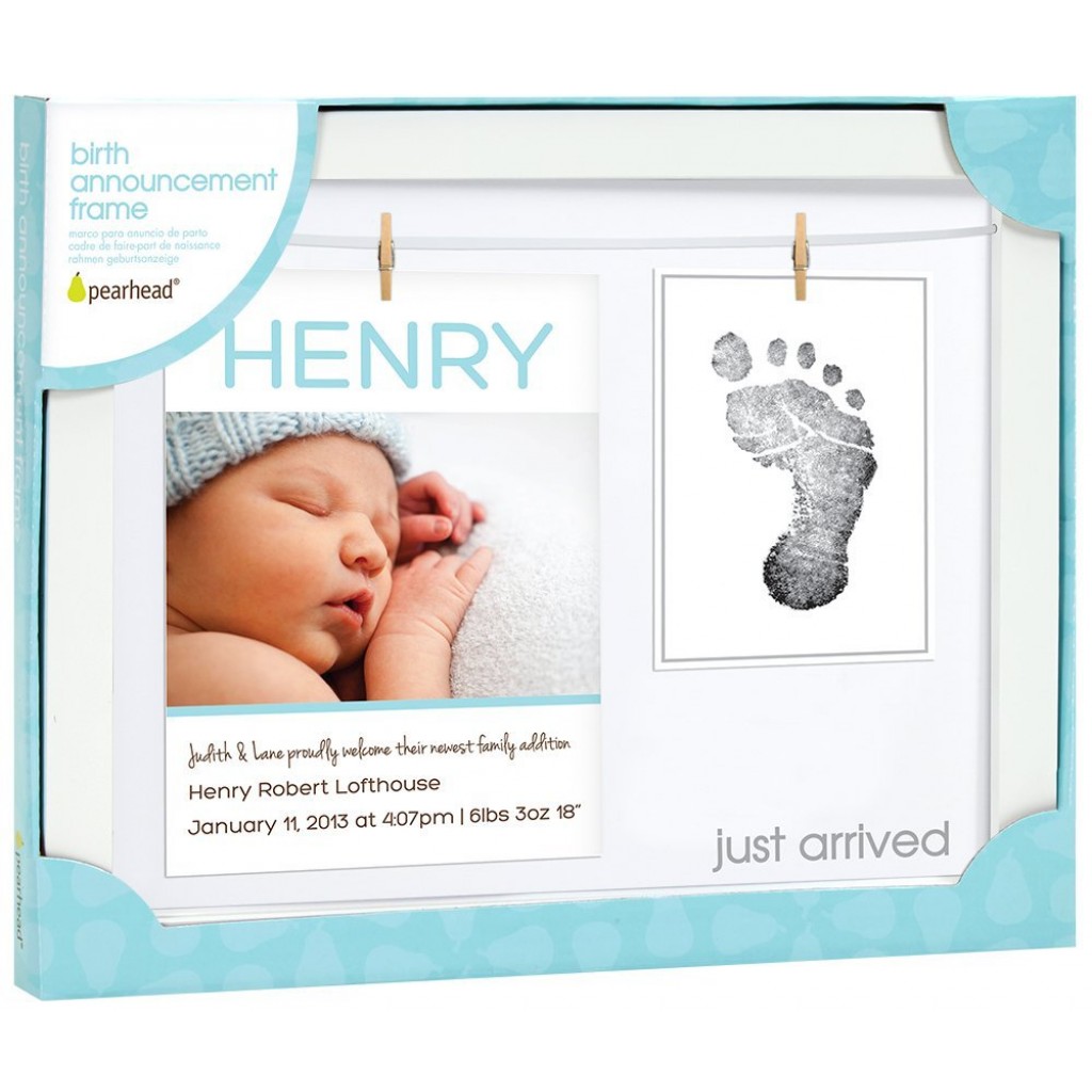 Pear Head Birth Announcement Frame Just Arrived RRP 14.99 CLEARANCE XL 11.99