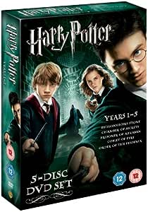 Harry Potter Years 1-5 5-Disc DVD Box Set Rated 12 (2007) RRP 13.99 CLEARANCE XL 7.99