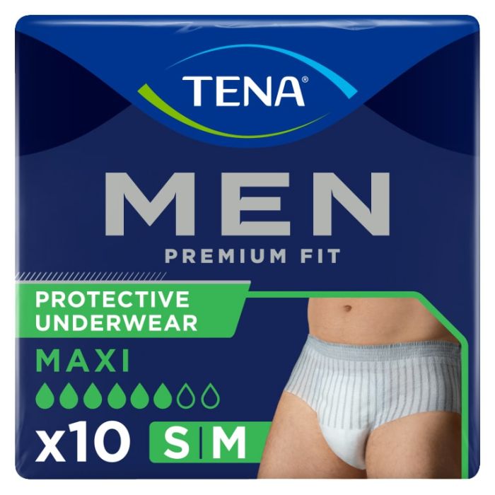 TENA Men Premium Fit Protective Underwear Maxi Small/Medium RRP 6.39 CLEARANCE XL 5.99
