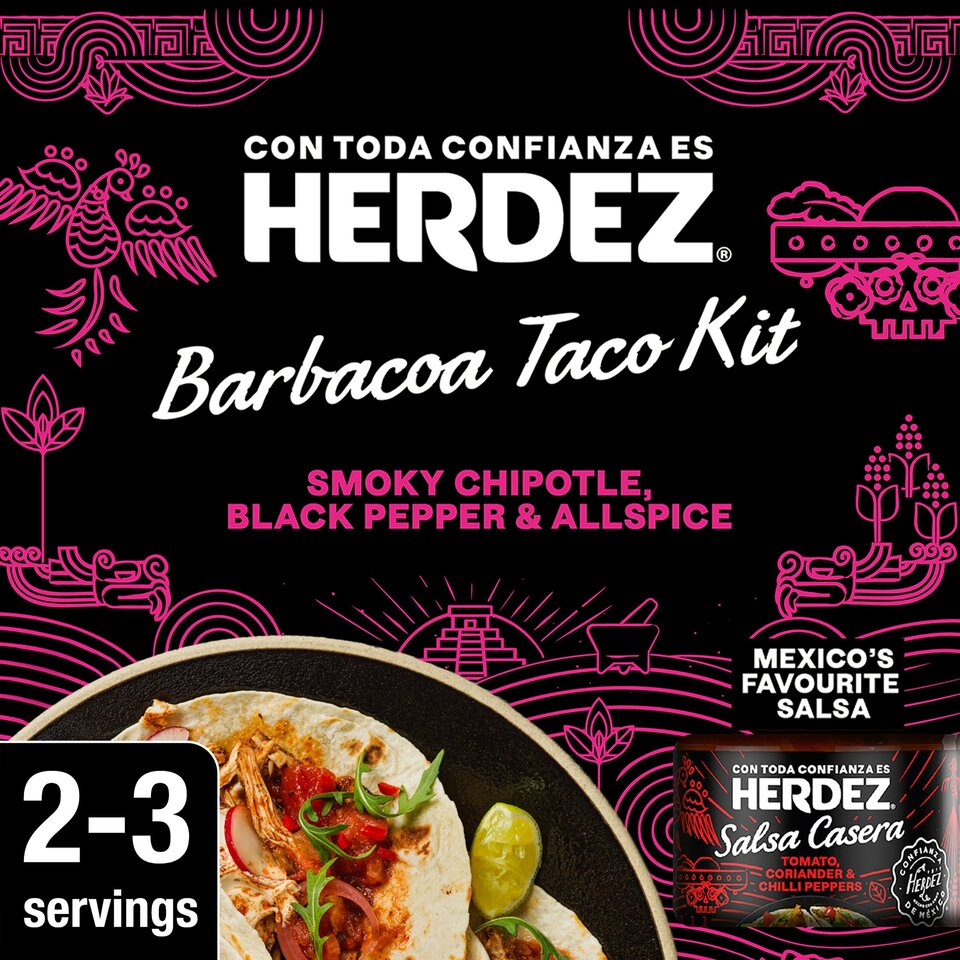 Herdez Barbacoa Smoky Chipotle Taco Kit 497g RRP 3.29 CLEARANCE XL 1.50