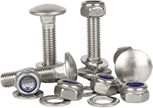304 Stainless Steel M6 Carriage Bolt Trim Cushion Nut Assembly Set RRP 19.99 CLEARANCE XL 12.99