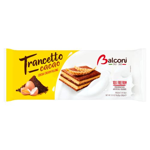 Balconi Trancetto Cocoa Cream Filled Cakes 10 Pack (Jan 24) RRP 1.29 CLEARANCE XL 39p or 3 for 99p