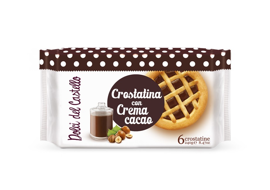 Dolci Del Castello Cocoa Cream Tart 6 Pack 240g (Oct 23) RRP 1.99 CLEARANCE XL 1.50