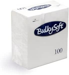 BulkySoft 100 White Napkins 40cm 2 Ply RRP 6.59 CLEARANCE XL 4.99