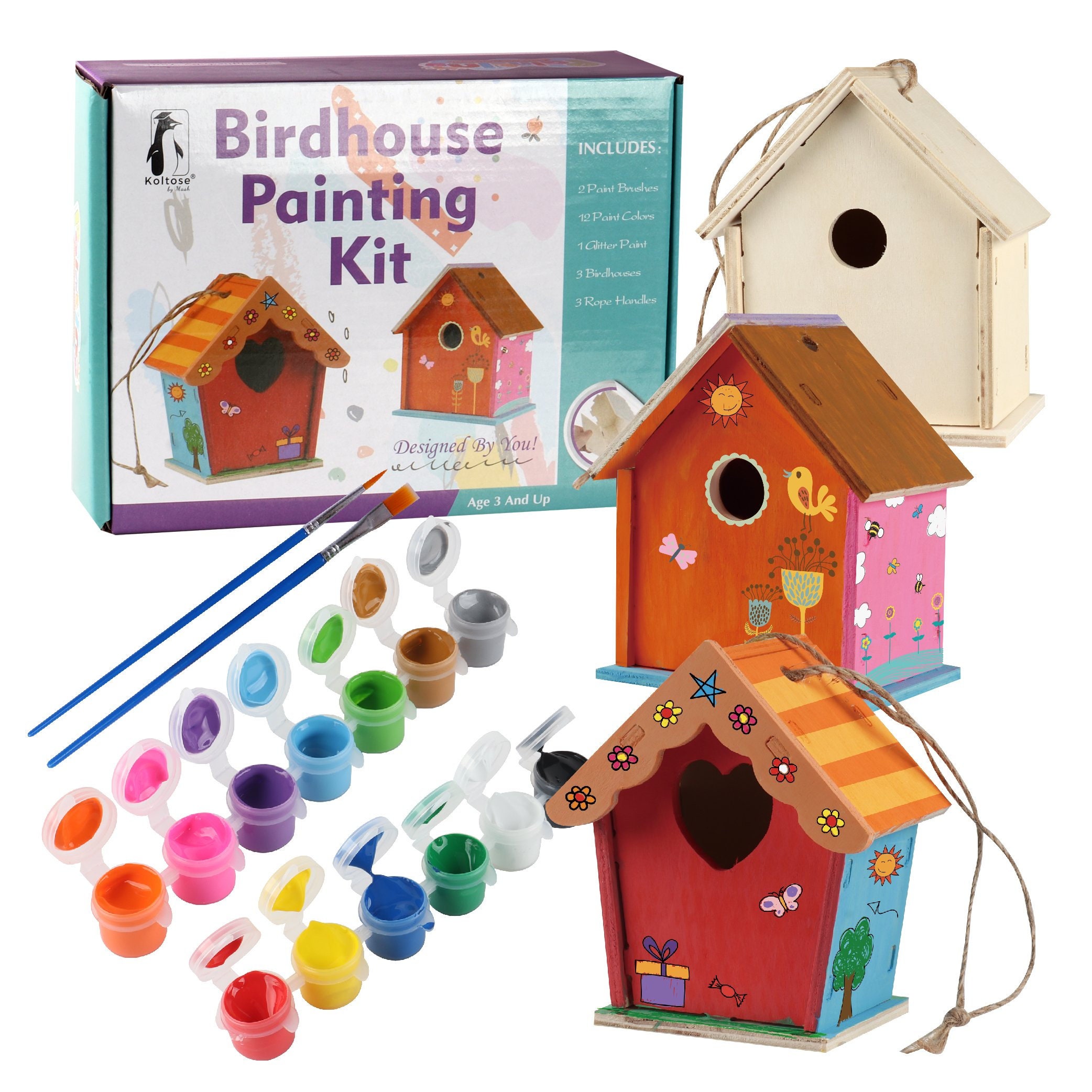 Koltose DIY Birdhouse Painting Kit RRP 15.99 CLEARANCE XL 9.99