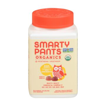 Smarty Pants Organic 4+ Kid Formula Multivitamins 90 Gummies RRP 19.99 CLEARANCE XL 14.99