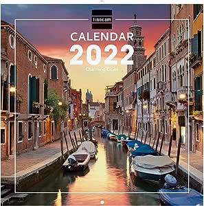 Finocam Calendar 2022 30 x 30cm - 300 x 300mm Charming Cities RRP 6.99 CLEARANCE XL 2.99