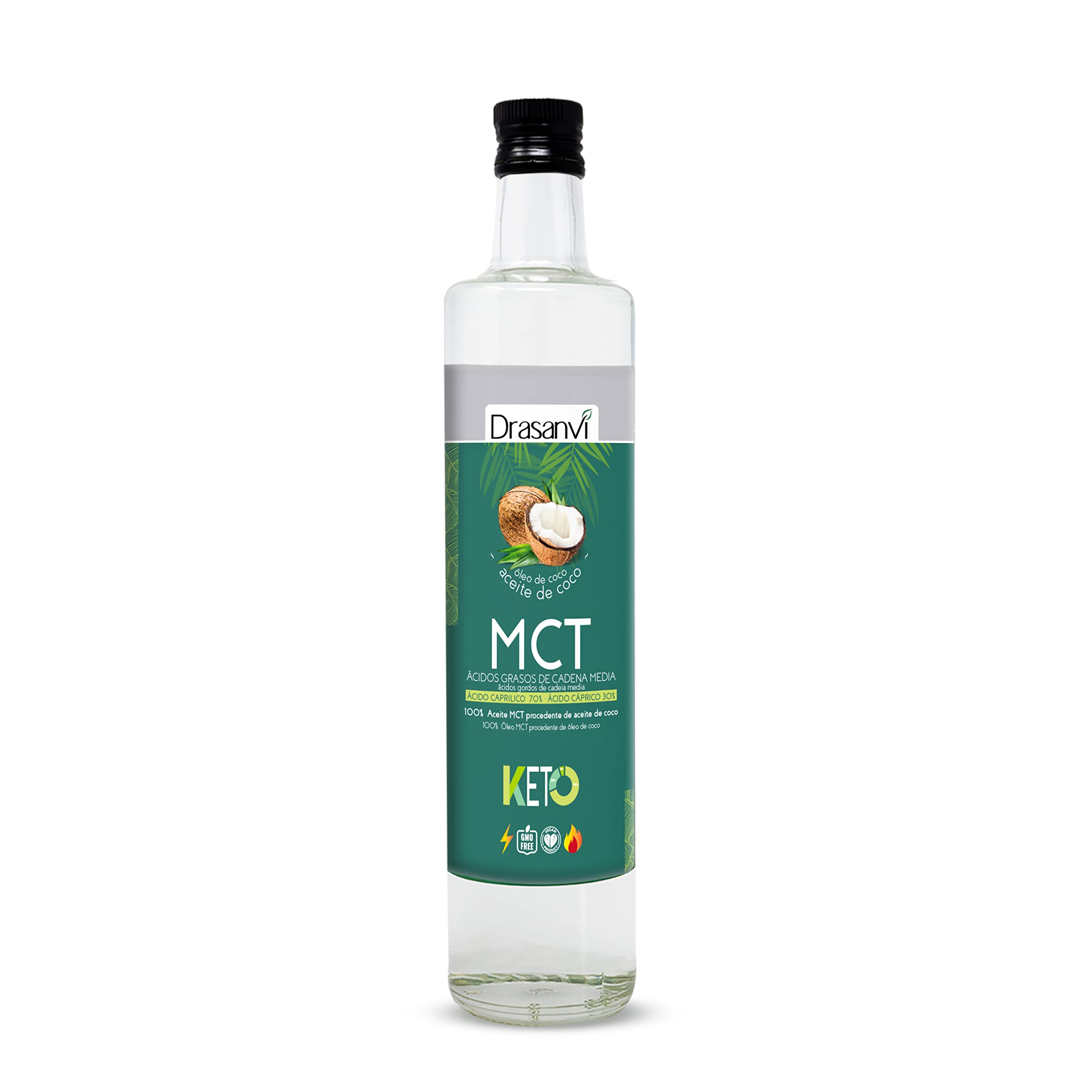 Drasanvi 100% MCT Coconut Oil Keto 1 Litre RRP 34 CLEARANCE XL 19.99
