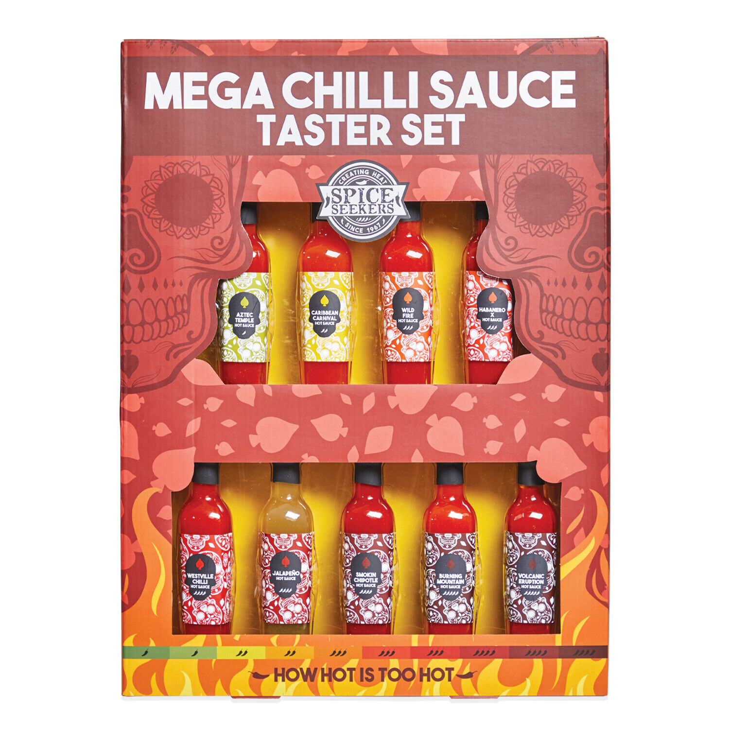 Spice Seekers Mega Chilli Hot Sauce Taster Gift Set RRP 14.95 CLEARANCE XL 8.99