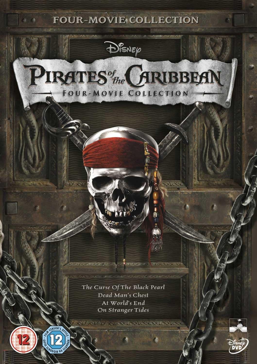 Pirates of the Caribbean 1-4 Box Set DVD Rated 12 (2011) RRP 14.99 CLEARANCE XL 7.99