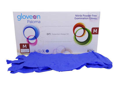 Gloveon Paloma Nitrile Powder Free Examination Gloves Medium 100 Pack RRP 6.99 CLEARANCE XL 5.99
