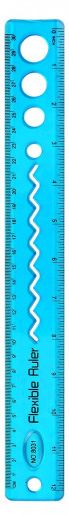 Deidentified Plastic Flexible Blue Ruler 30cm RRP 1.99 CLEARANCE XL 99p