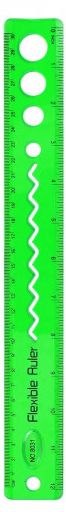 Deidentified Plastic Flexible Green Ruler 30cm RRP 1.99 CLEARANCE XL 99p