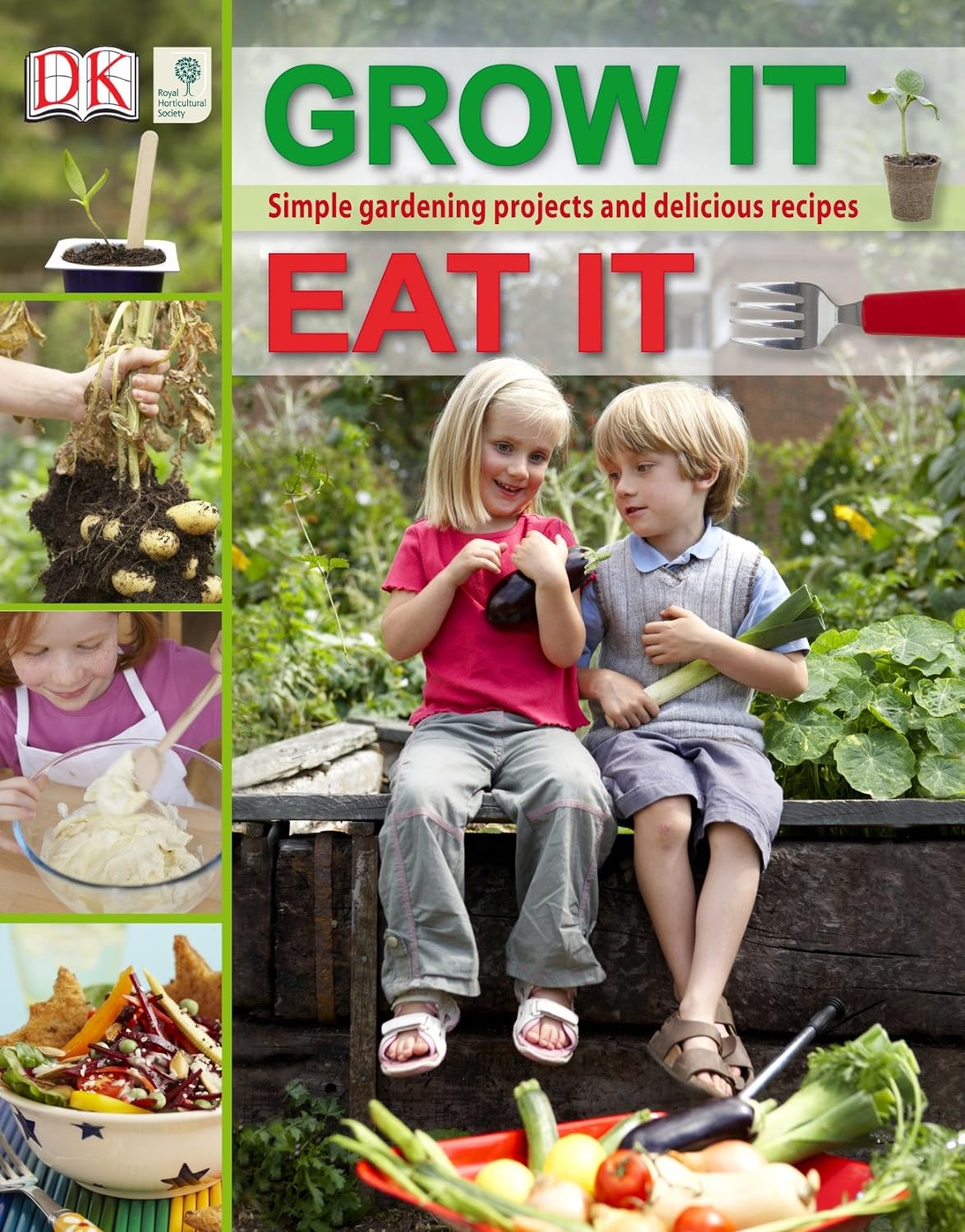 DK Publishing RHS Grow It, Eat It Hardcover Recipe Book RRP 9.99 CLEARANCE XL 4.99
