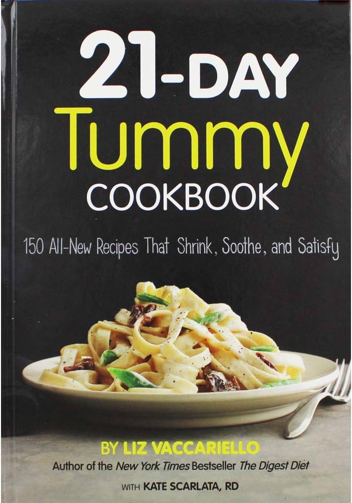 Liz Vaccariello 21-Day Tummy Diet Cookbook Hardcover Recipe Book RRP 14.99 CLEARANCE XL 7.99