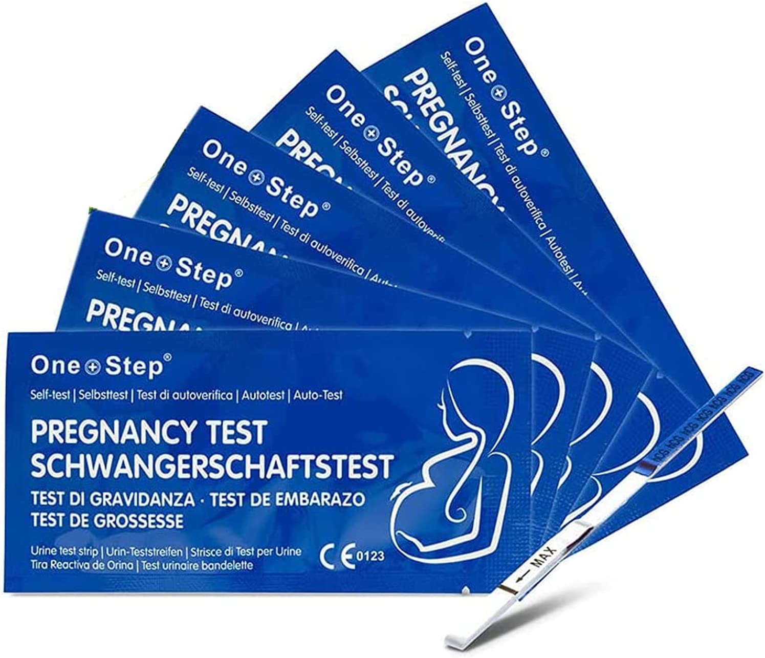 One Step: 20 x Highly Sensitive 10mIU Pregnancy Test Strips RRP 2.99 CLEARANCE XL 1.99