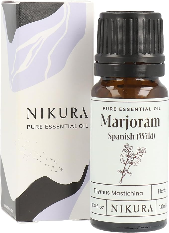 Nikura Marjoram Spanish (Wild) Essential Oil 10ml RRP 5.95 CLEARANCE XL 4.99