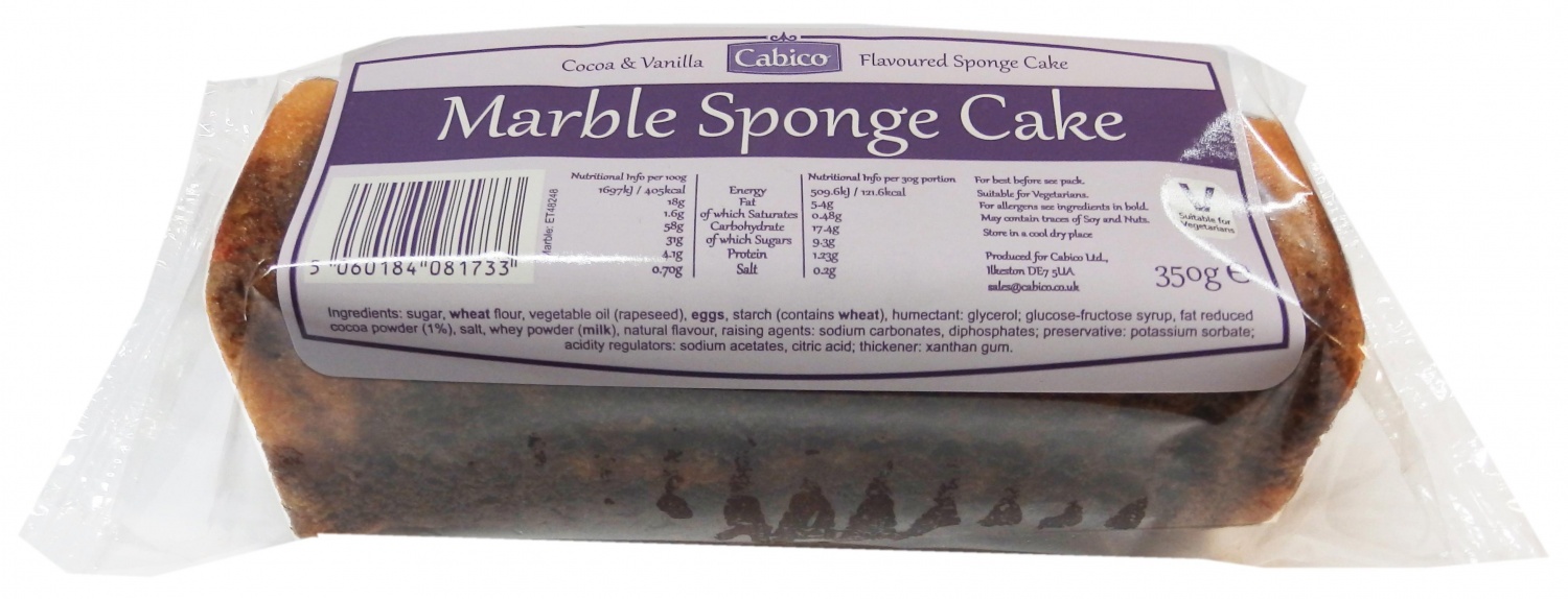 Cabico Marble Sponge Cake 350g (Aug 23) RRP 1.39 CLEARANCE XL 89p or 2 for 1.50